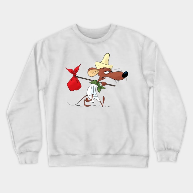 Slow Poke Rodriguez Crewneck Sweatshirt by FanartFromDenisGoulet